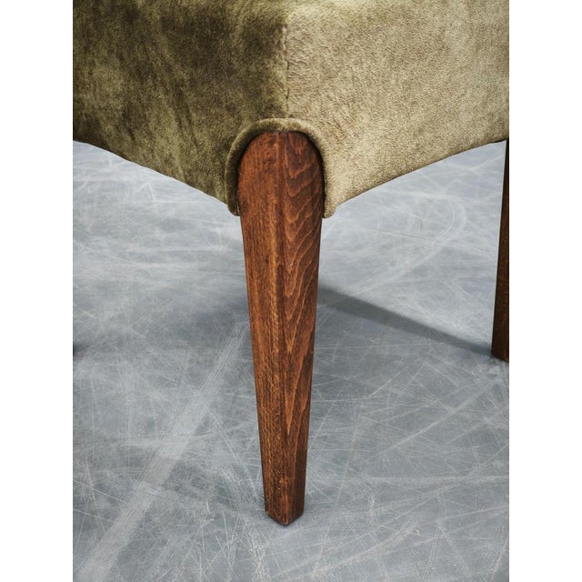 Art Deco Beech Stool, Former Czechoslovakia, 1930s For Sale - Image 6 of 10
