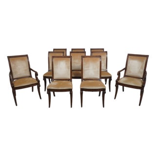 Set of 10 Century Regency Dining Chairs For Sale