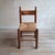 1970s Brutalist Dining Chairs in Wood and Rush, 1970s, Set of 3 For Sale - Image 5 of 11