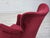 Vintage Danish Lounge Chair in Cherry-Red Furniture Velour and Oak, 1960s For Sale - Image 12 of 16