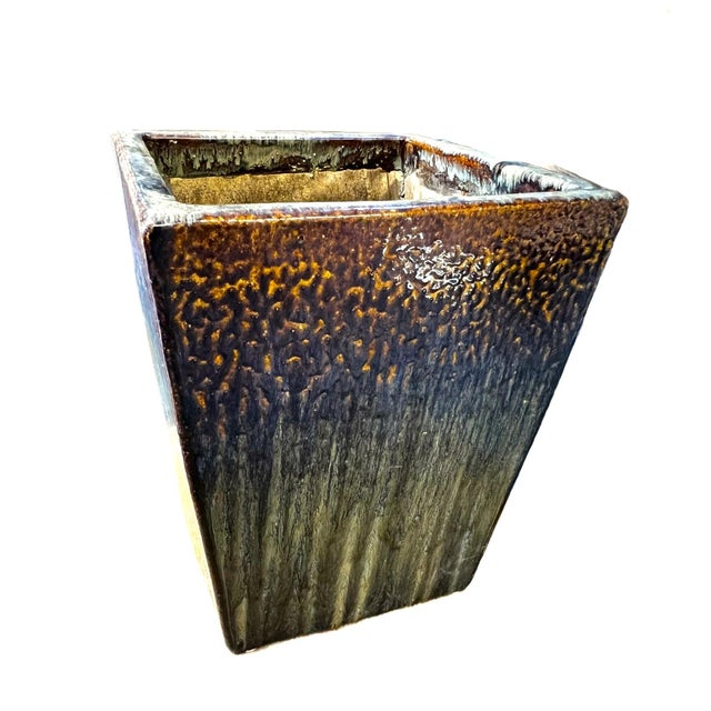 The large and tall planter is a good representation of mid 20 century product from Shiwan, or Shekwan the pottery center...