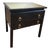 1950s American of Martinsville Black Side Table With Mirrored Top For Sale