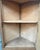 Vintage Oak Corner Cabinet with Glass Front, 1950s For Sale - Image 10 of 11
