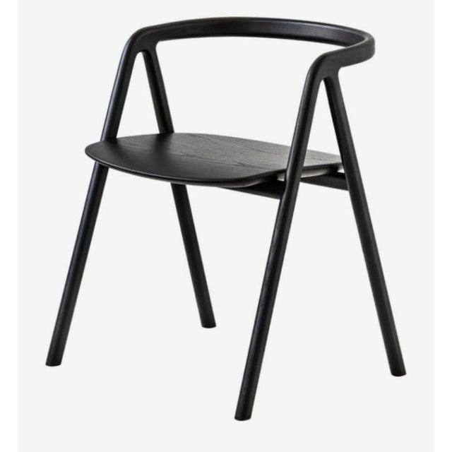 Set of 4, Laakso dining chairs, black by made by choice with Saku Sysiö Dimensions: 56 x 50 x 69 cm Materials: solid ash...