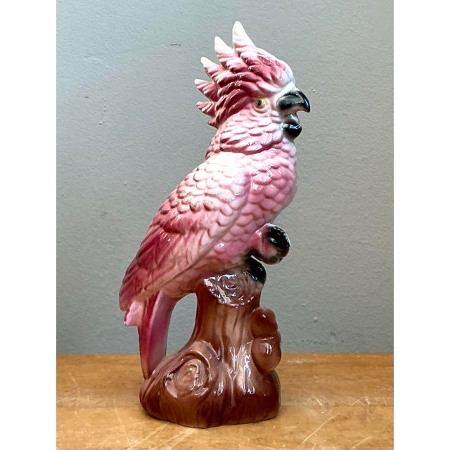 Vintage Ceramic Cockatoo Figurine For Sale - Image 12 of 12