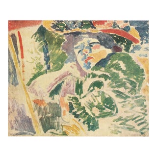 1943 After André Derain "The Woman at the Transatlantique", First Edition Offset Lithograph For Sale