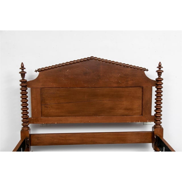 William IV Vintage Jenny Lind Style Bobbin Turned Bed Frame For Sale - Image 3 of 11