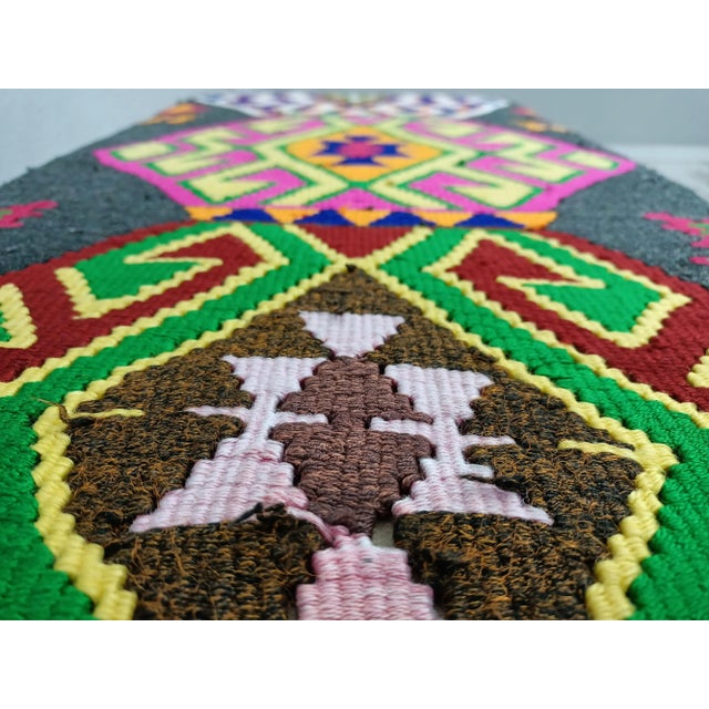 Handmade Regency Kilim Upholstered Bench For Sale - Image 9 of 10