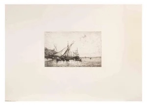 Appian, Le Port de Monaco, Etching, 1874