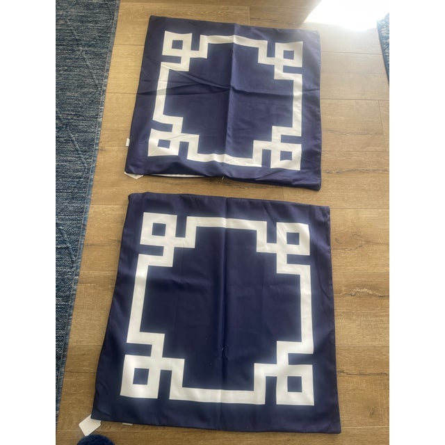 Gothic 4 Euro Pillow Throw Pillow Covers Greek Key Design For Sale - Image 3 of 4