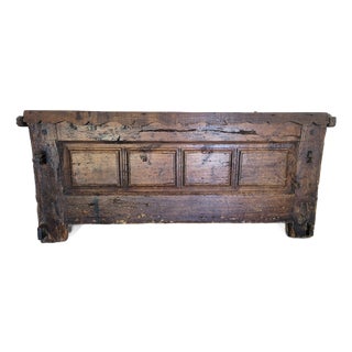 17th Century Spanish Dowry Chest / Trunk – Pegged Construction For Sale