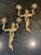 French Glo-Mar Brass Vintage Wall Sconces Candle Holders - a Pair For Sale - Image 3 of 8