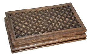 Mid 20th Century Wooden Jewelry Box, After Tramp Art