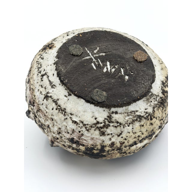 Brutalist Brutalist Studio Pottery Vase by Henni Keramik, Denmark, 1970s For Sale - Image 3 of 4