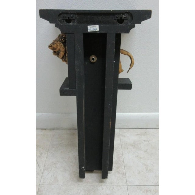 1990s Guild Master Roman Lion Antiquities Style Curio Wall Shelf Sconce For Sale - Image 9 of 10