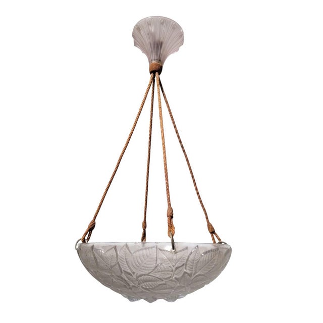 Art Nouveau Charmes Glass Pendant Light by René Lalique for Lalique For Sale - Image 17 of 17