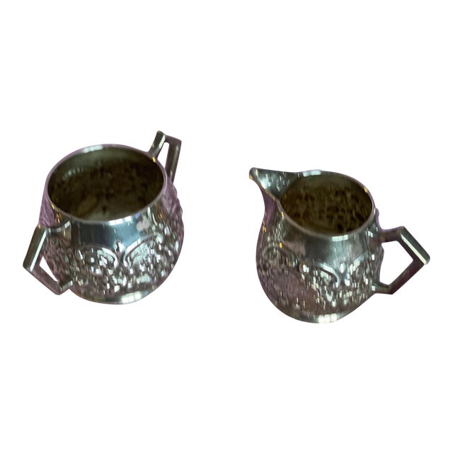 1930s Sterling Silver Sugar Bowl And Creamer Set Of 2 Chairish