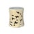 Ceramic 1980s Off White Cream Swirl Cloud Pattern Round Ceramic Stool Table For Sale - Image 7 of 12