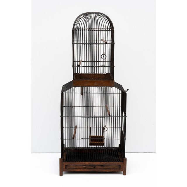 Bird Cage, Made in Italy, 1950s. Beautiful and Elegant Bird Cage made in Italy around the 1950s. This cage features a very...