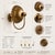 Art Deco Vintage Brass Wall Sconce Light, Handmade Antique Brass Flower Wall Lamp, Mid Century Shell Sconce, Bedroom Bedside Hallway Lighting Fixture For Sale - Image 3 of 10