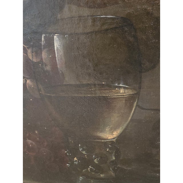 Antique Painting Museum Quality Grapes Wine Glass For Sale - Image 11 of 12