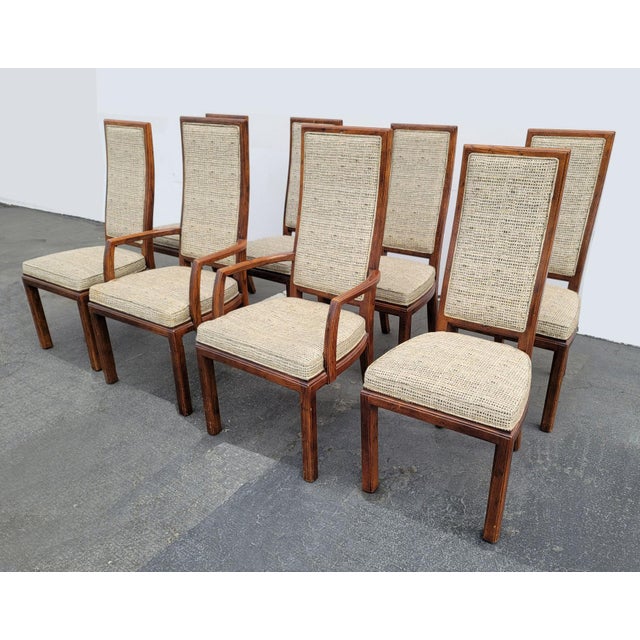 Set of Eight Vintage Mid Century Modern Henredon Dining Room Chairs