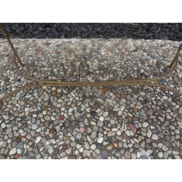 1940s French Maison Baguès Bronze and Mirror Coffee Table For Sale - Image 10 of 12