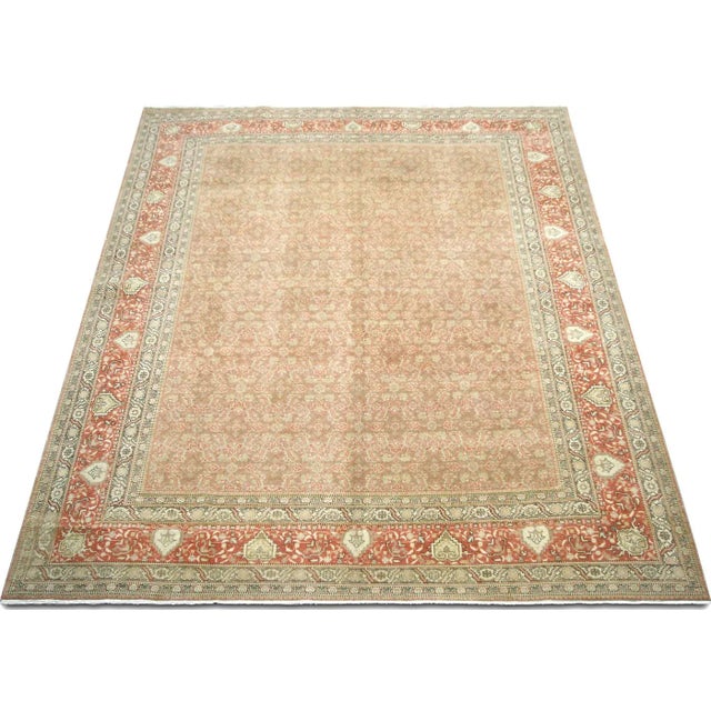 1960s Persian Tabriz Rug For Sale - Image 4 of 6