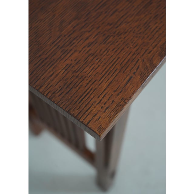 Stickley Mission Oak 2 Drawer Console Sofa Table For Sale In Philadelphia - Image 6 of 18
