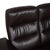 Animal Skin Wave Leather Two-Seater Brown Espresso Manual Function Sofa from Stressless For Sale - Image 7 of 17