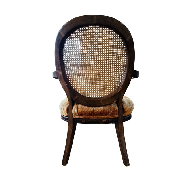 Late 19th Century Louis XVI Style Bergere Chair For Sale In Portland, OR - Image 6 of 9