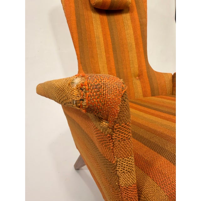 Wood Adrian Pearsall High Back Lounge Chair, Model 1548-C For Sale - Image 7 of 9