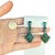 Mid-Century Modern Circa 1970s Malachite & 970 Silver Articulated Drop Earrings With 14k Gold Posts, Pair For Sale - Image 3 of 18