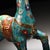 Metal Late 20th Century Pair of Cloisonne Enamel Gilt Deer Figurines, Decorative Tabletop Sculptures For Sale - Image 7 of 9