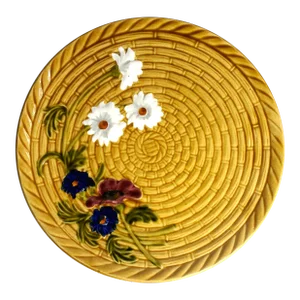 Vintage German Schramberg Majolica Platter