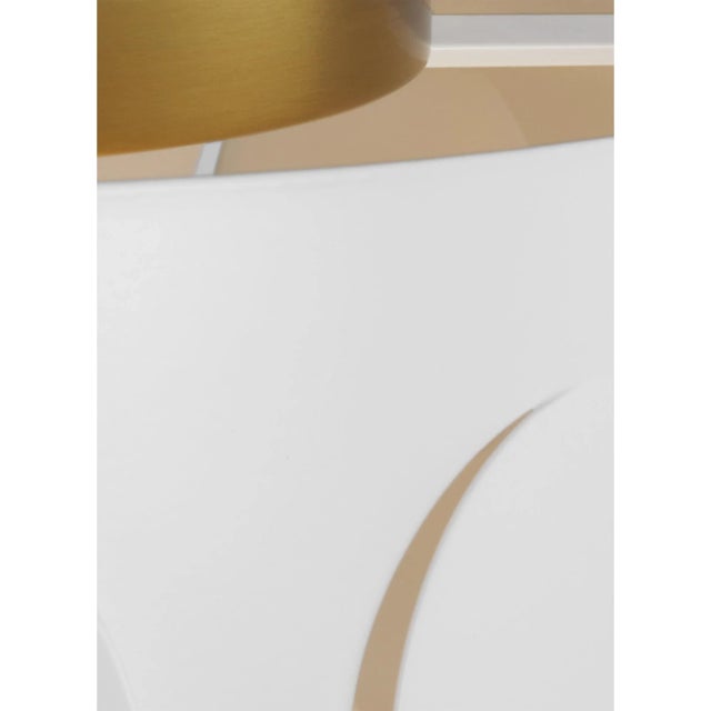 Kate Spade Kate Spade by Visual Comfort Studio Dottie Small Flush Mount, Burnished Brass For Sale - Image 4 of 5