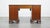 English Wooden Curved Front Desk with Leather Top, Late 19th Century For Sale - Image 5 of 12