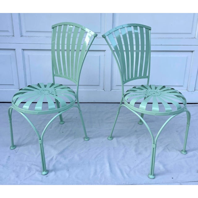 1930s 1930s Pair of Francois Carre French Art Deco Sunburst Chairs For Sale - Image 5 of 13