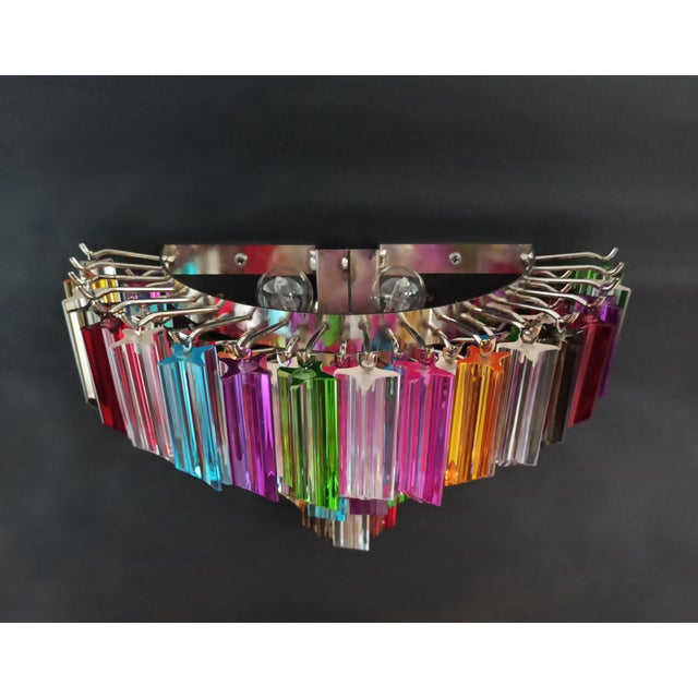 Glass Vintage Murano Wall Sconces, 1990, Set of 2 For Sale - Image 7 of 18