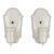Mid 20th Century Restored Traditional White Ceramic Wall Sconces - a Pair For Sale