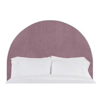 Poppy Full/Double Headboard, Plum Linen For Sale