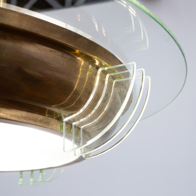 Vintage French Art Deco Pendant Light, 1920 For Sale - Image 6 of 9
