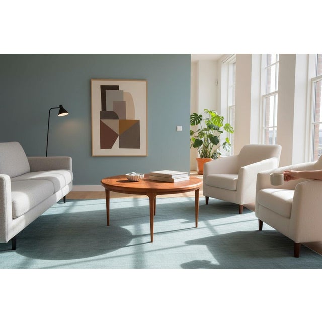 Round Teak Coffee Table by Johannes Andersen for CFC Silkeborg, 1960s For Sale - Image 16 of 18
