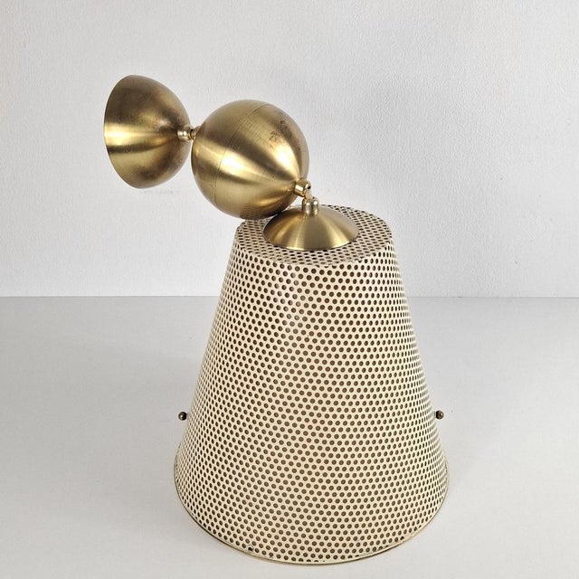 Pendant Lamp in Brass and Perforated Sheet Metal from Erco, 1960s For Sale - Image 18 of 18