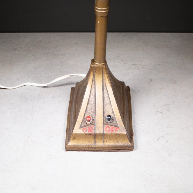 Bronze Antique Bronze Finish Desk Lamp c.1940 For Sale - Image 8 of 8