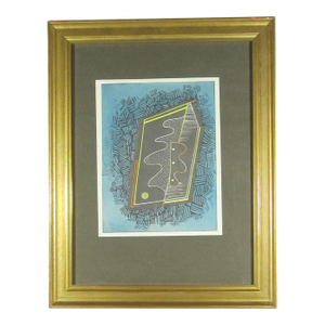 1931 German Cubist Lithograph / Nature