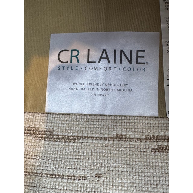 Textile Cr Laine Custom Lounge Chair & Ottoman For Sale - Image 7 of 12