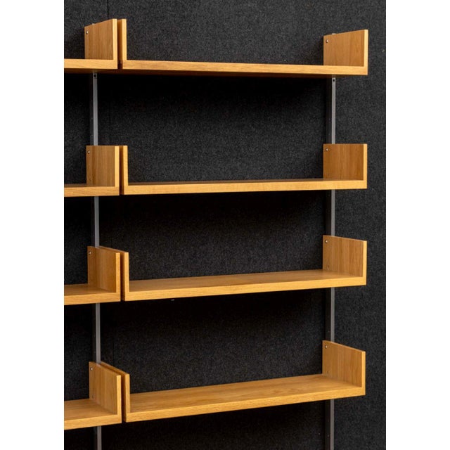 Wood Atlas Walnut Wall-Mounted Shelving Unit For Sale - Image 7 of 10