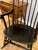 1920s Vintage Nichols & Stone Windsor Rocking Chair – Black Hand-Painted Fruit Stencil, Gardner, Massachusetts For Sale - Image 5 of 9