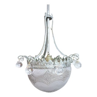 Vintage Art Deco Hanging Lamp, 1890s For Sale